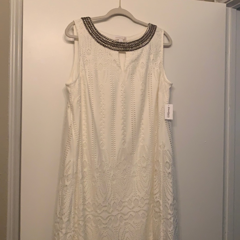 White evening dress